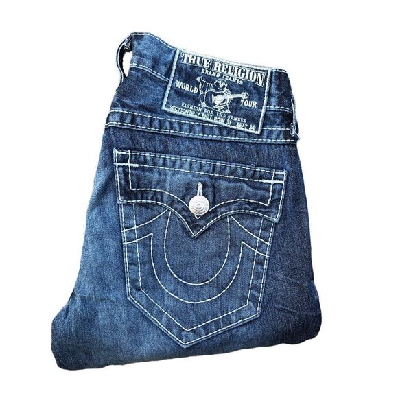 Vintage True Religion Jeans Size 31 BILLY BIG T Blue - Picture 1 of 9